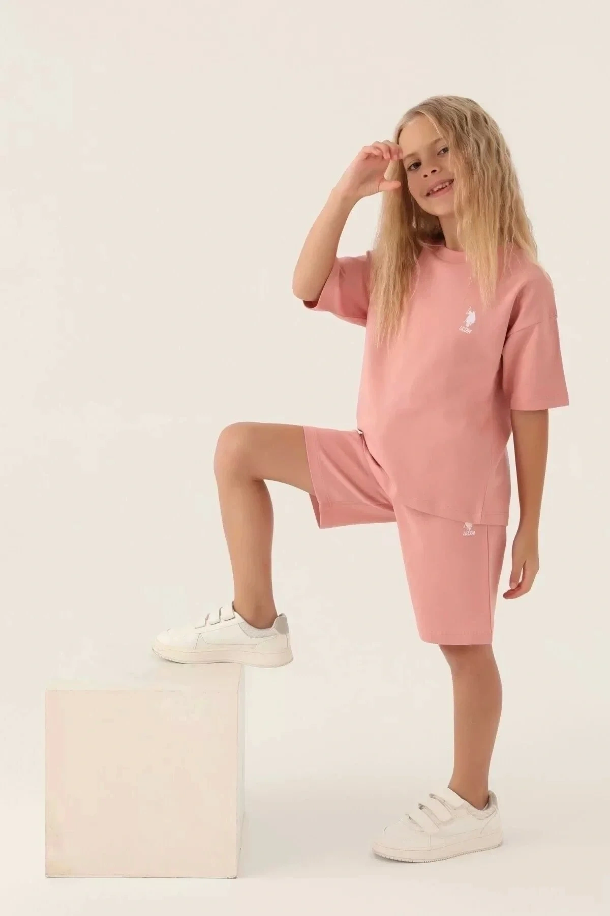 Kız Garson Bermuda Takım - Kavun