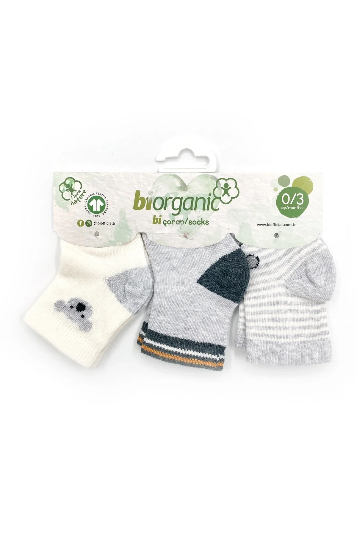 Koala 3lü Bebek Çorabı 68449