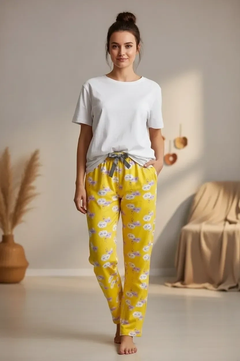 Liparis Kadın Vıscon Tek Alt Pijama 5512