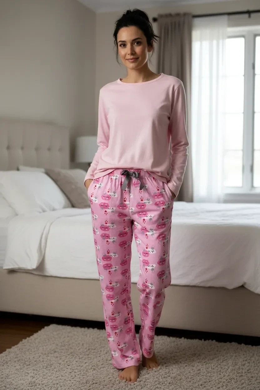 Liparis Kadın Vıscon Tek Alt Pijama 5512