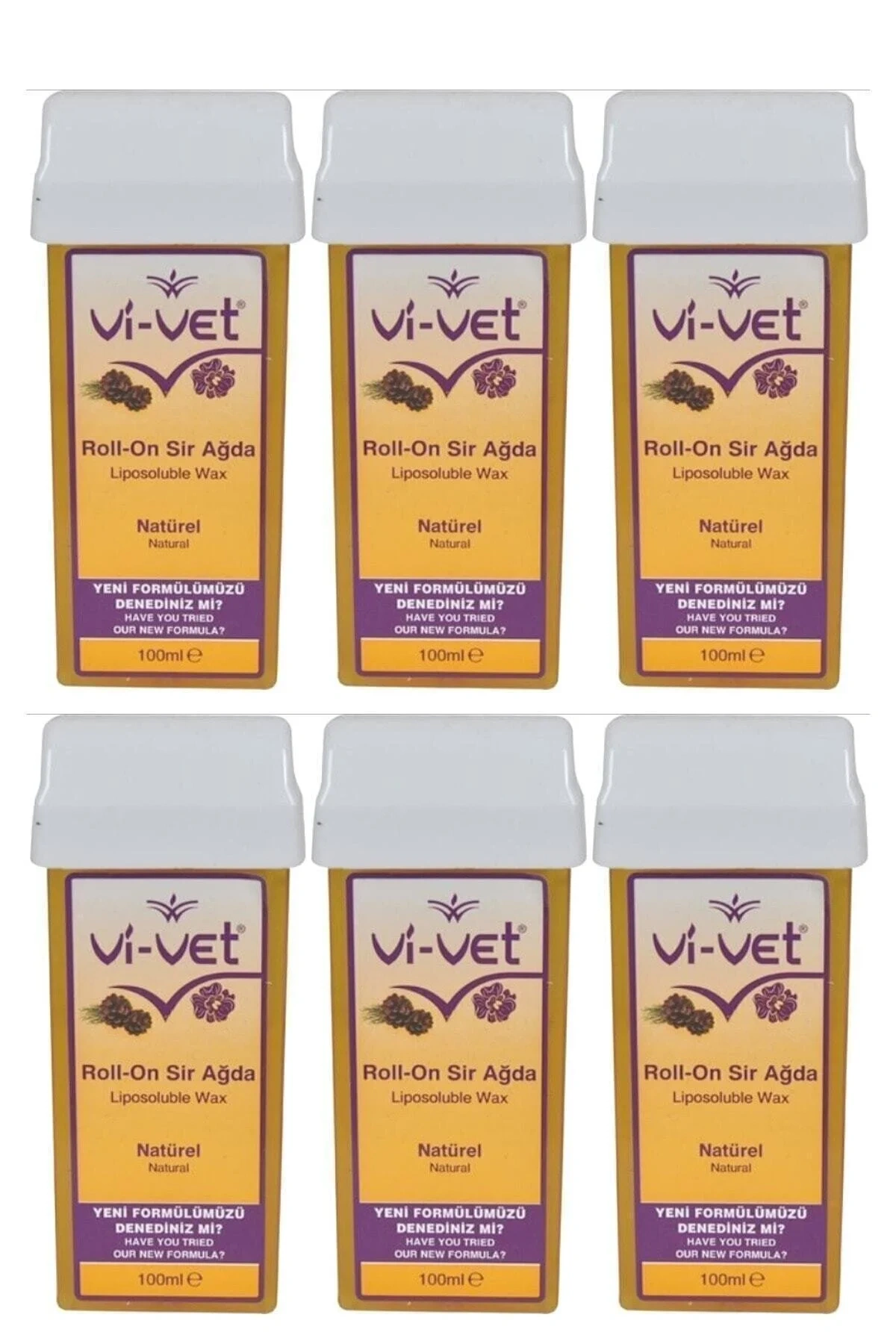 Natural Kartuş Sir Ağda 100 ml 6 lı Set