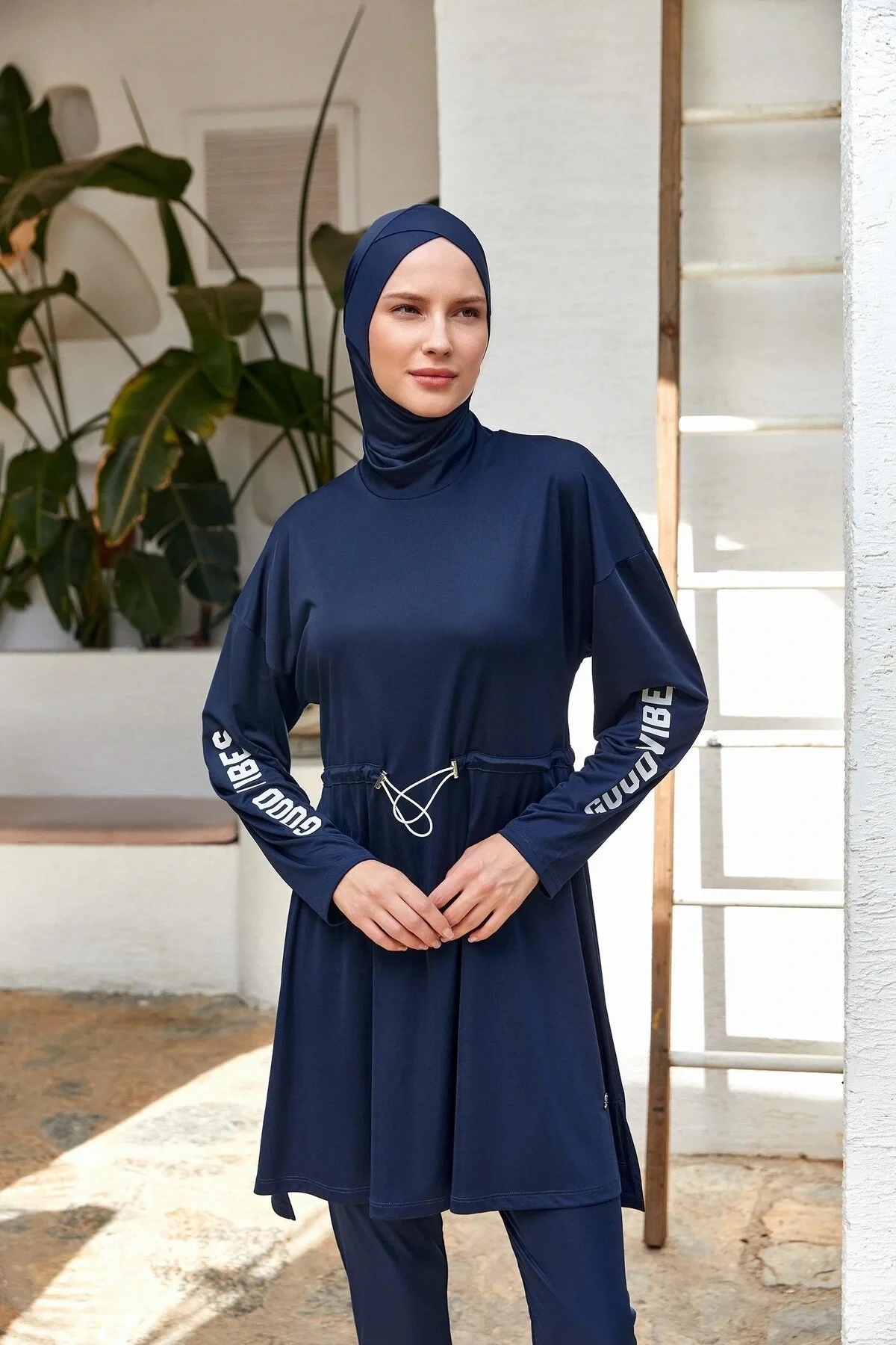 Opal Uzun Kollu Tesettür Mayo 3132