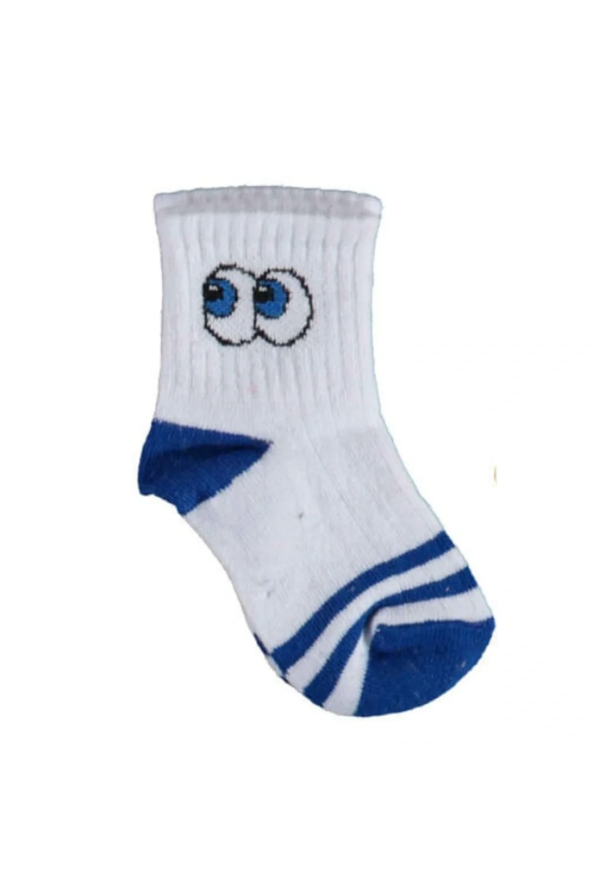 Organik Çorap Soket Kısa Eyes Saks