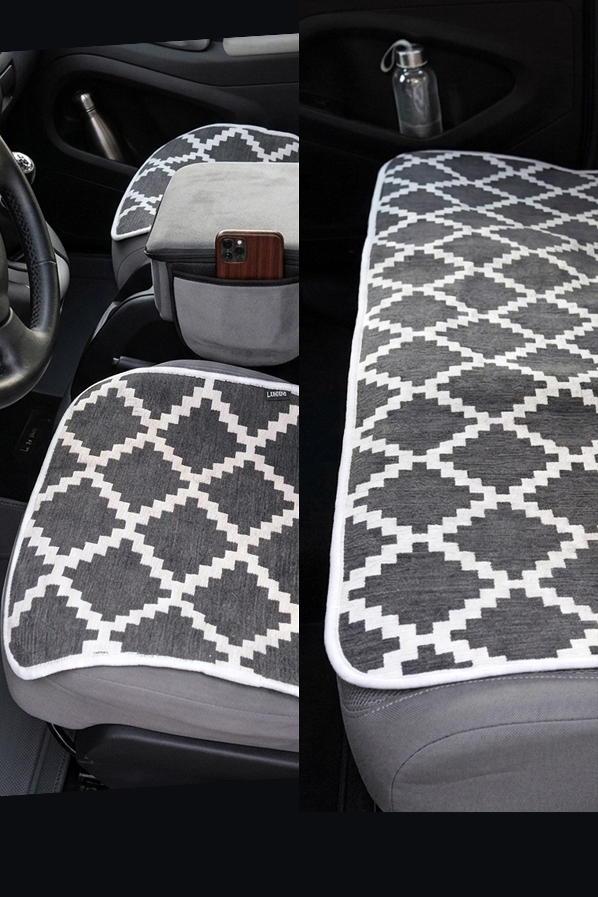 Oto Koltuk Kilim Minder Terletmez Çift Taraflı 3 Parça Tüm Araçlara Uyumlu
