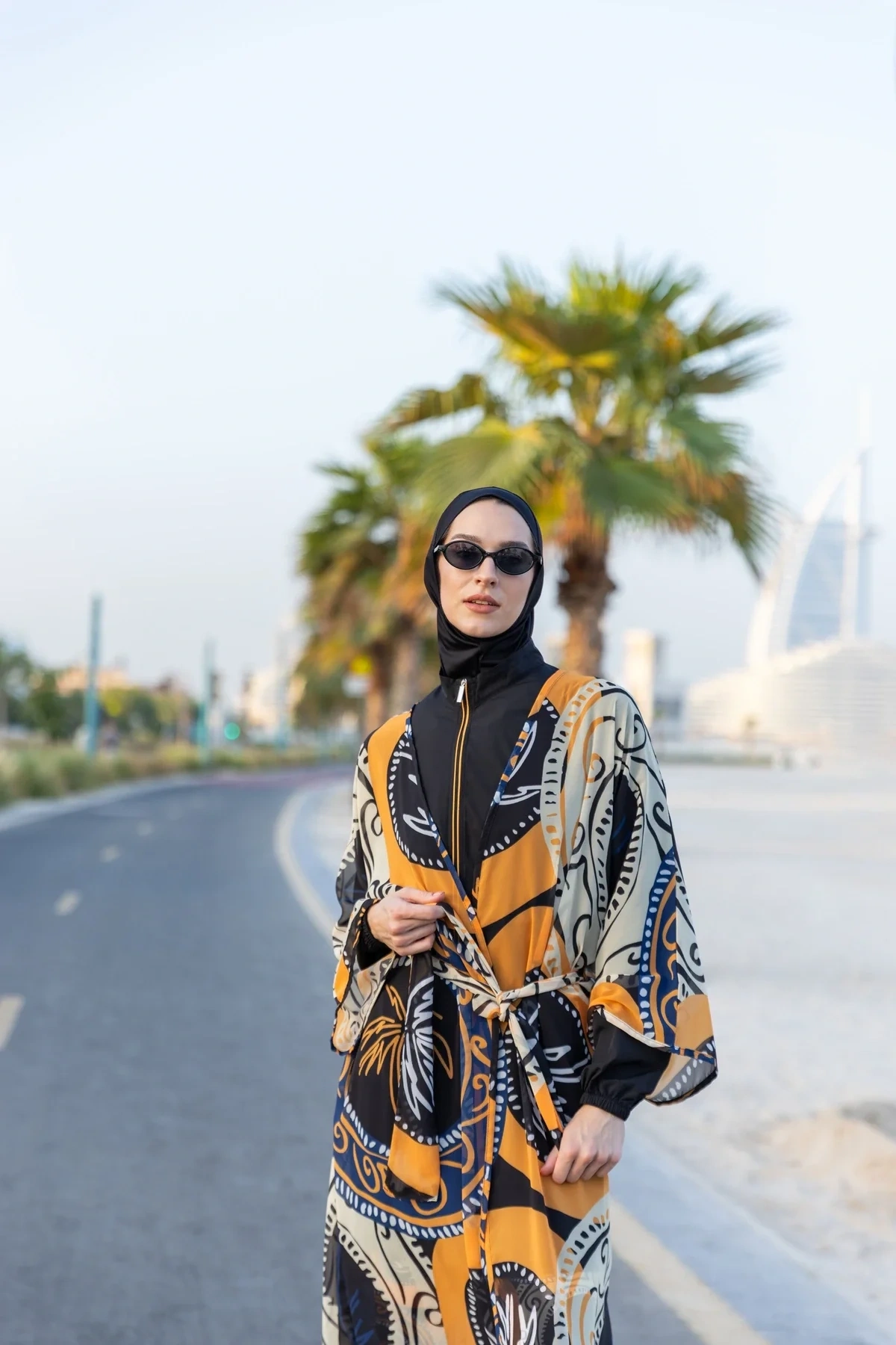 Pantolonu Desenli Tesettür Mayo