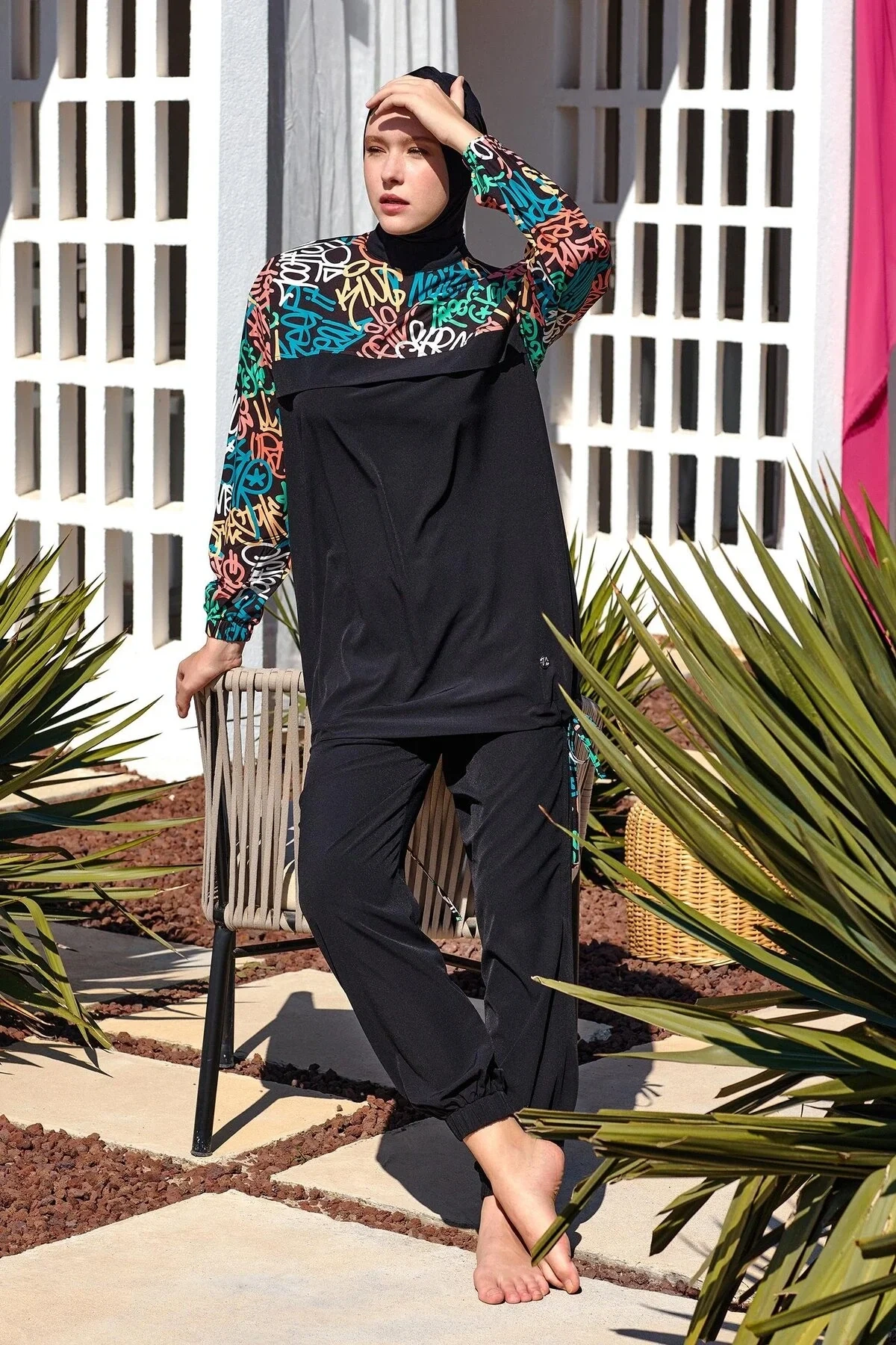 Perly Uzun Kollu Tesettür Mayo 1207