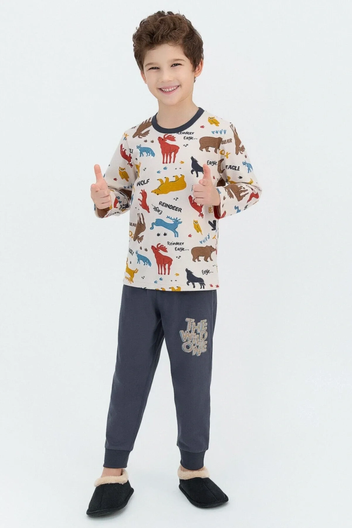 Rolypoly The Wild One Kum Erkek Çocuk Mevsimlik Pijama Takımı