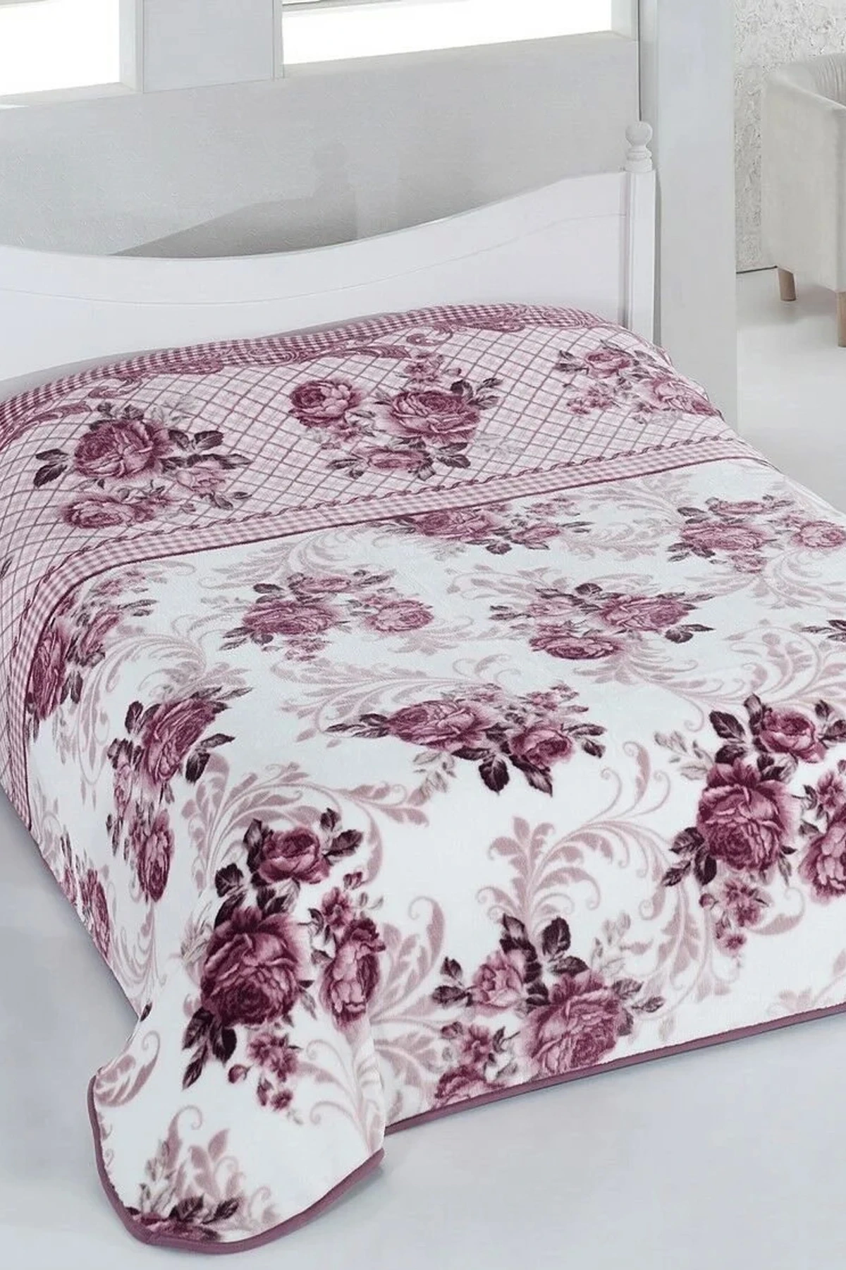 Sarar Rosery Çift Kişilik Battaniye Gülkurusu 4,5 kg