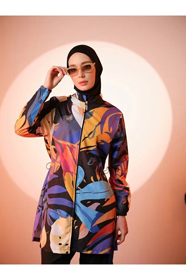 Sienna Desenli Tesettür Mayo Dlx-25279