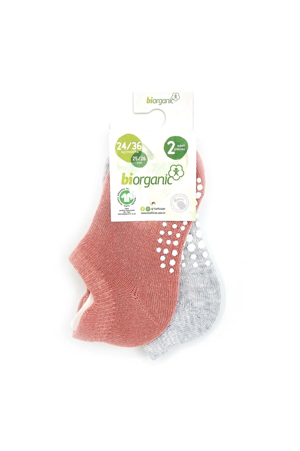 Unisex 2li Kaymaz Çorap 68487