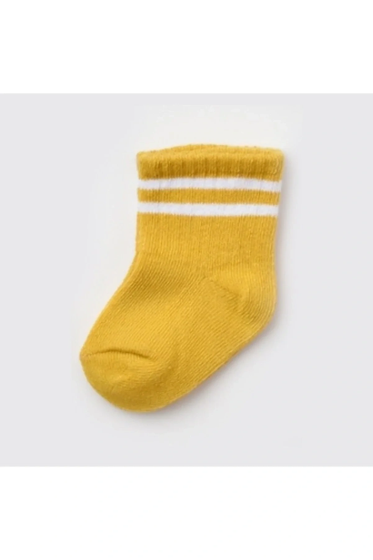 Unisex Çizgili Tekli Bebek Çorabı 68458