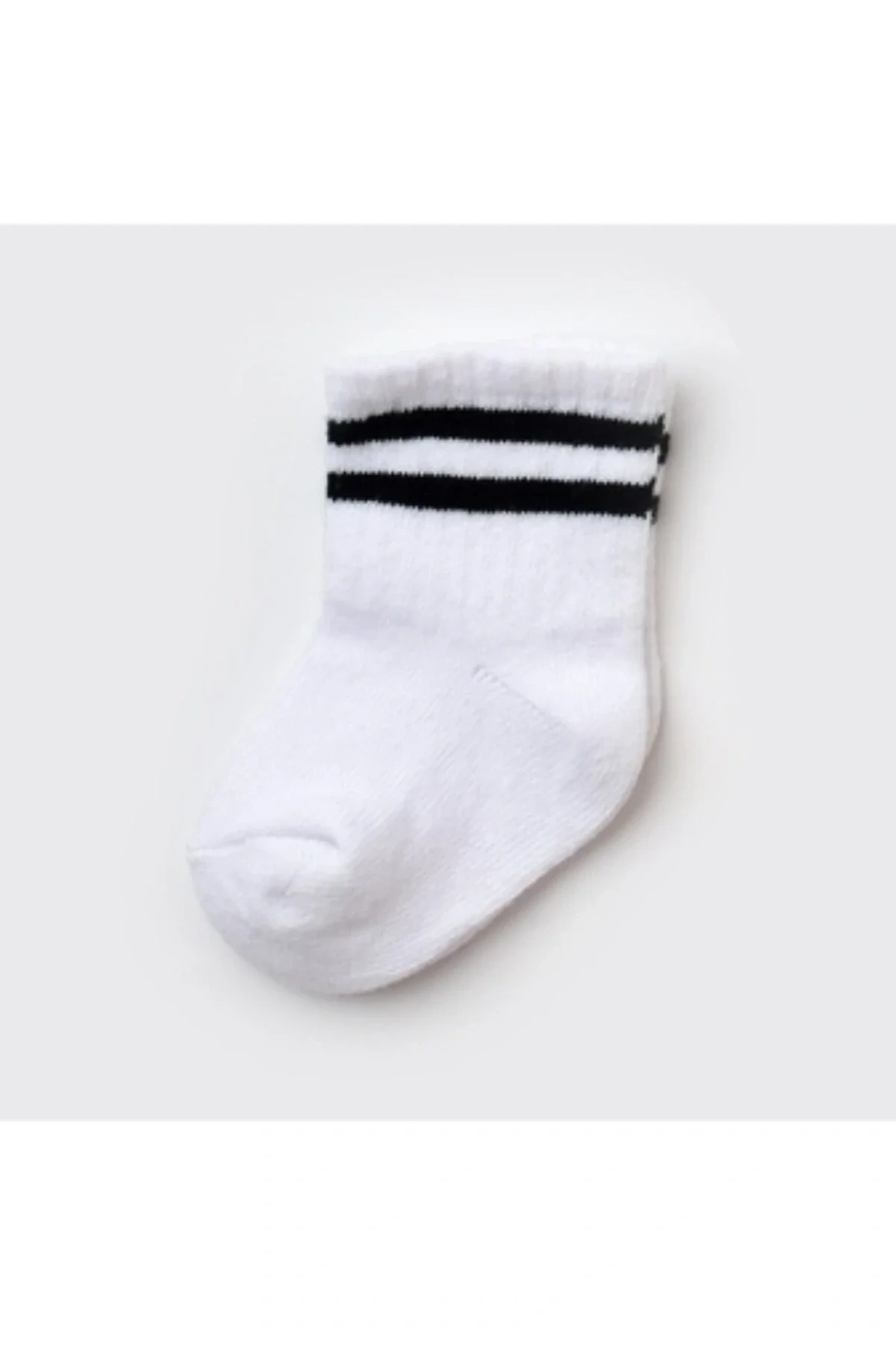 Unisex Çizgili Tekli Bebek Çorabı 68458