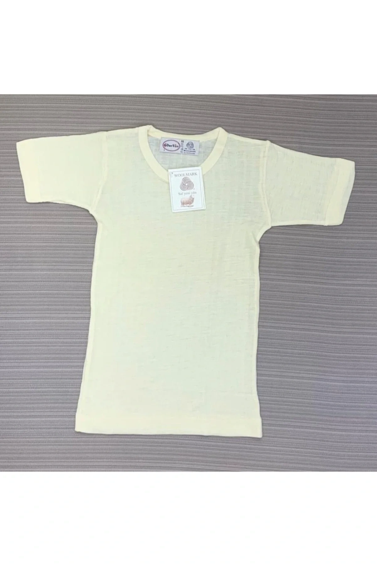 Unisex Çocuk Ekru Fanila