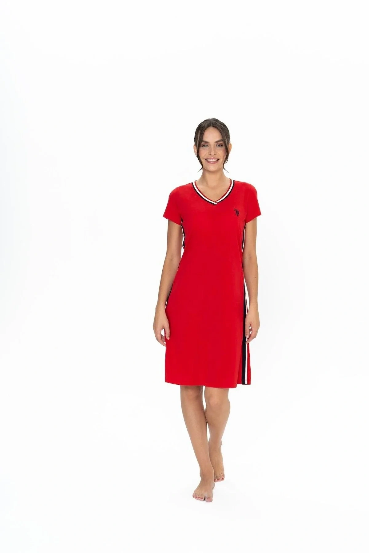 U.s. Polo Assn. Kadın Gri Elbise Gecelik 20007