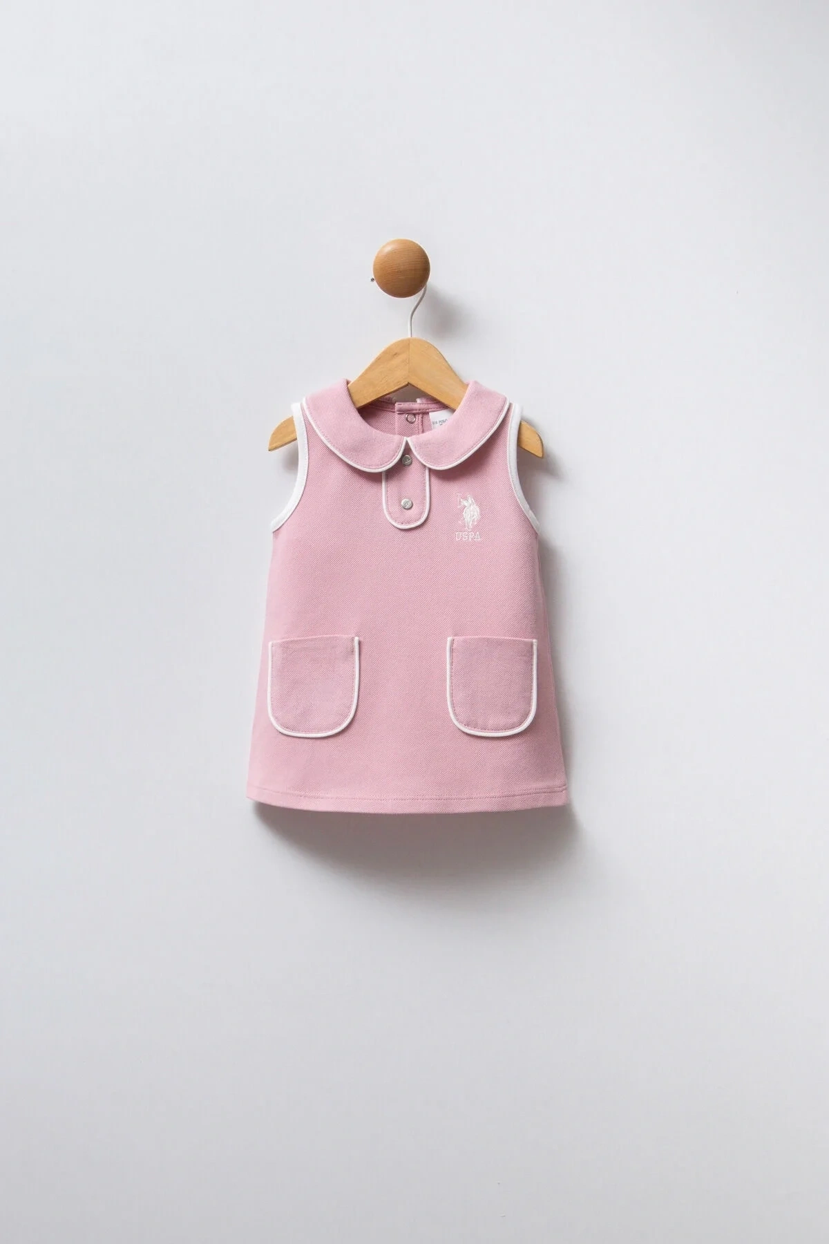 U.s. Polo Assn. Kız Bebek Pembe Elbise