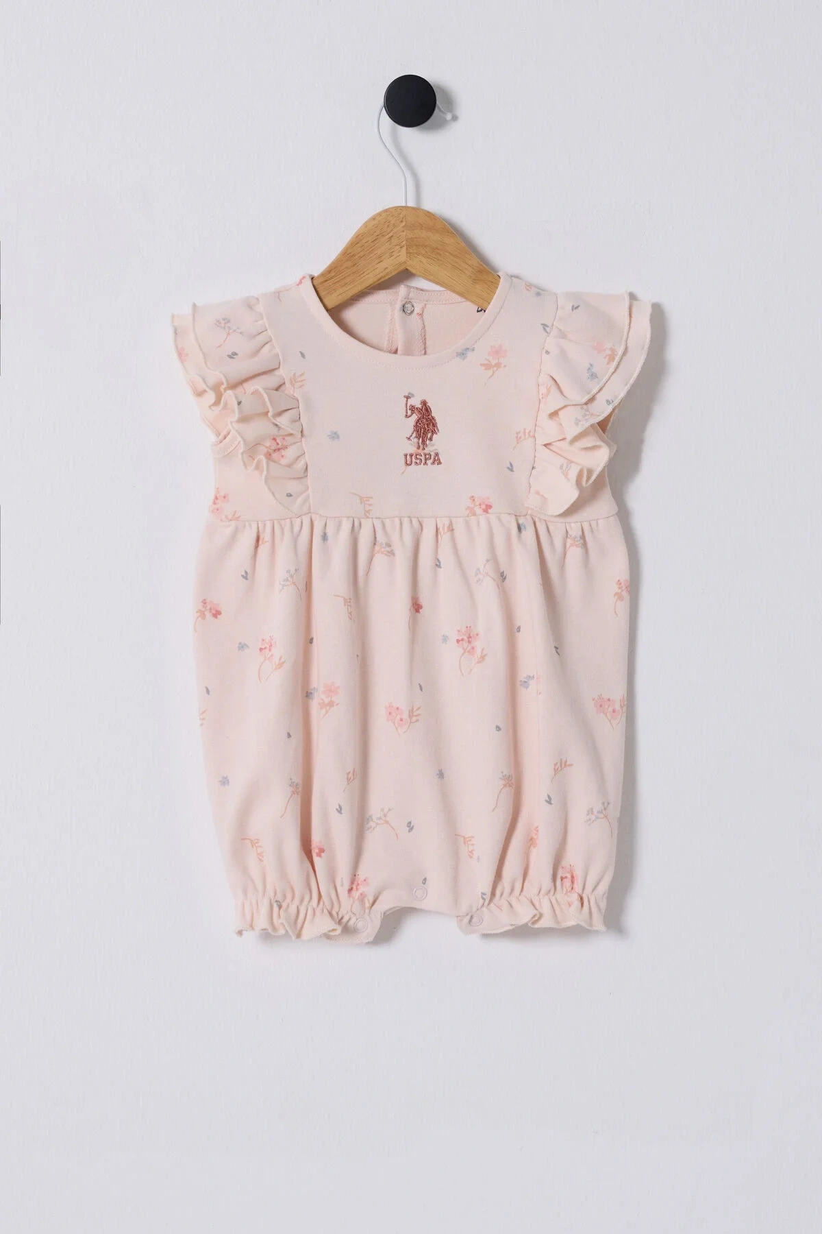 U.s. Polo Assn. Kız Bebek Pembe Tulum