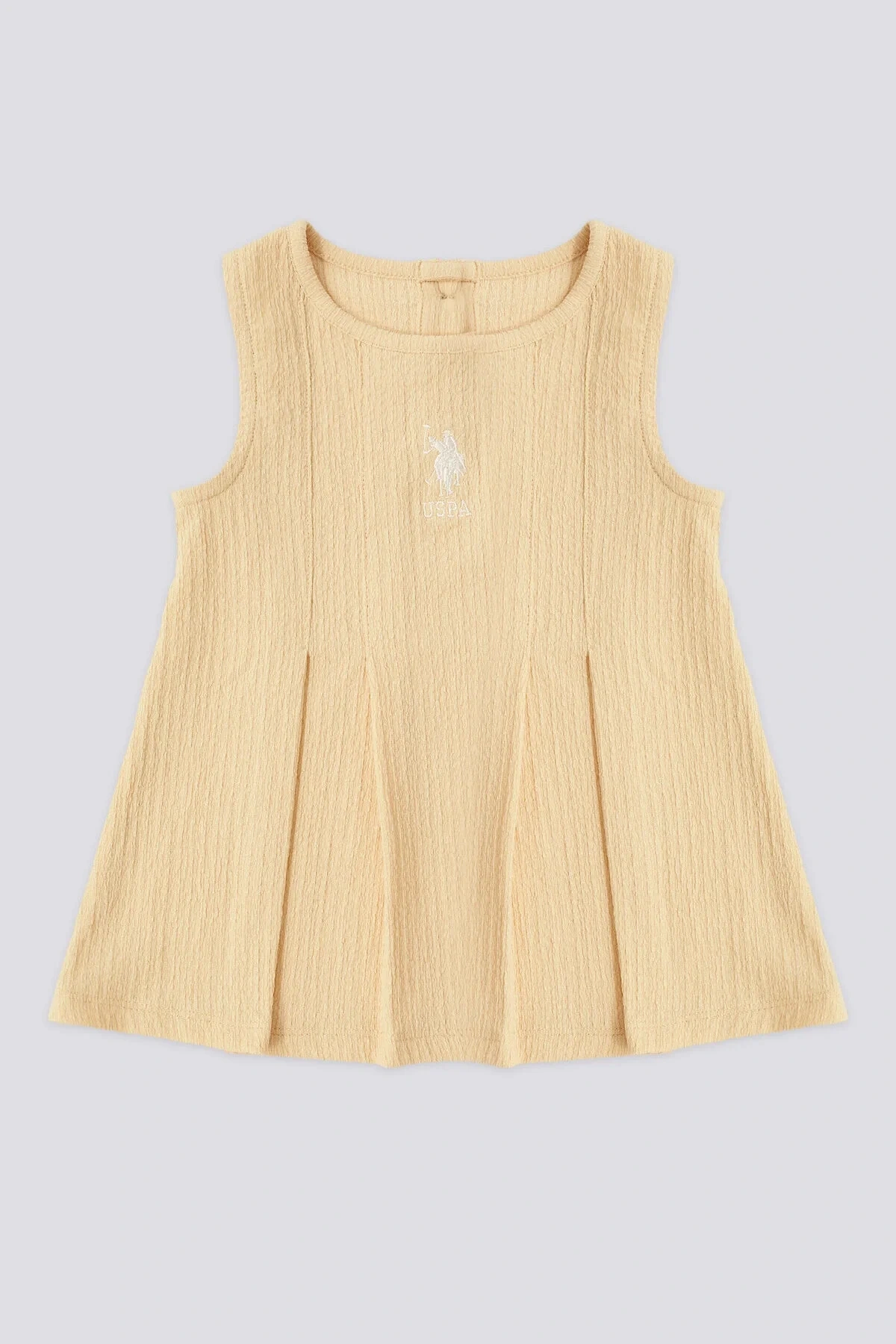 U.s. Polo Assn Kız Bebek Sarı Elbise