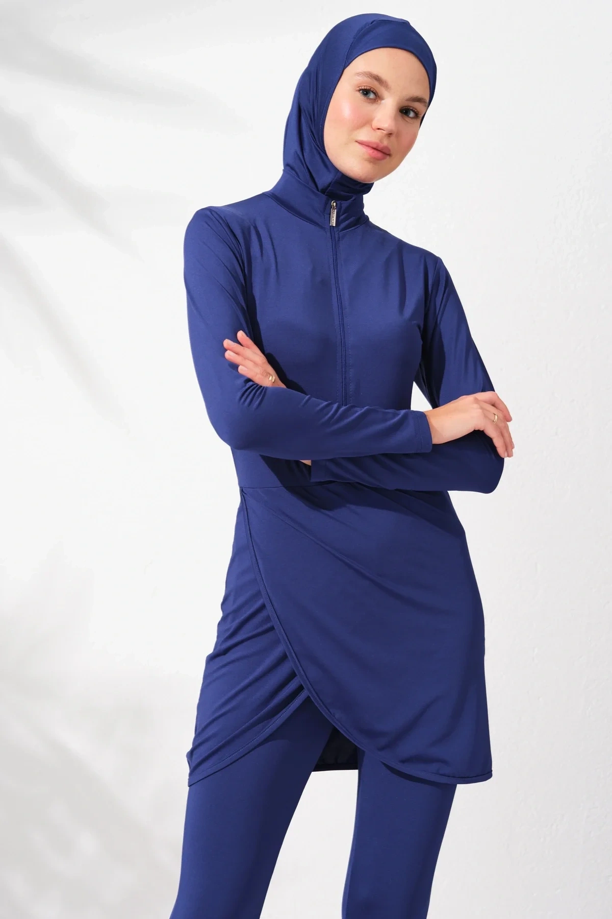 Uzunkollu Fermuarlı Tesettür Mayo Uzunkollu Fermuarlı Tesettür Mayo 231914_ındıgo