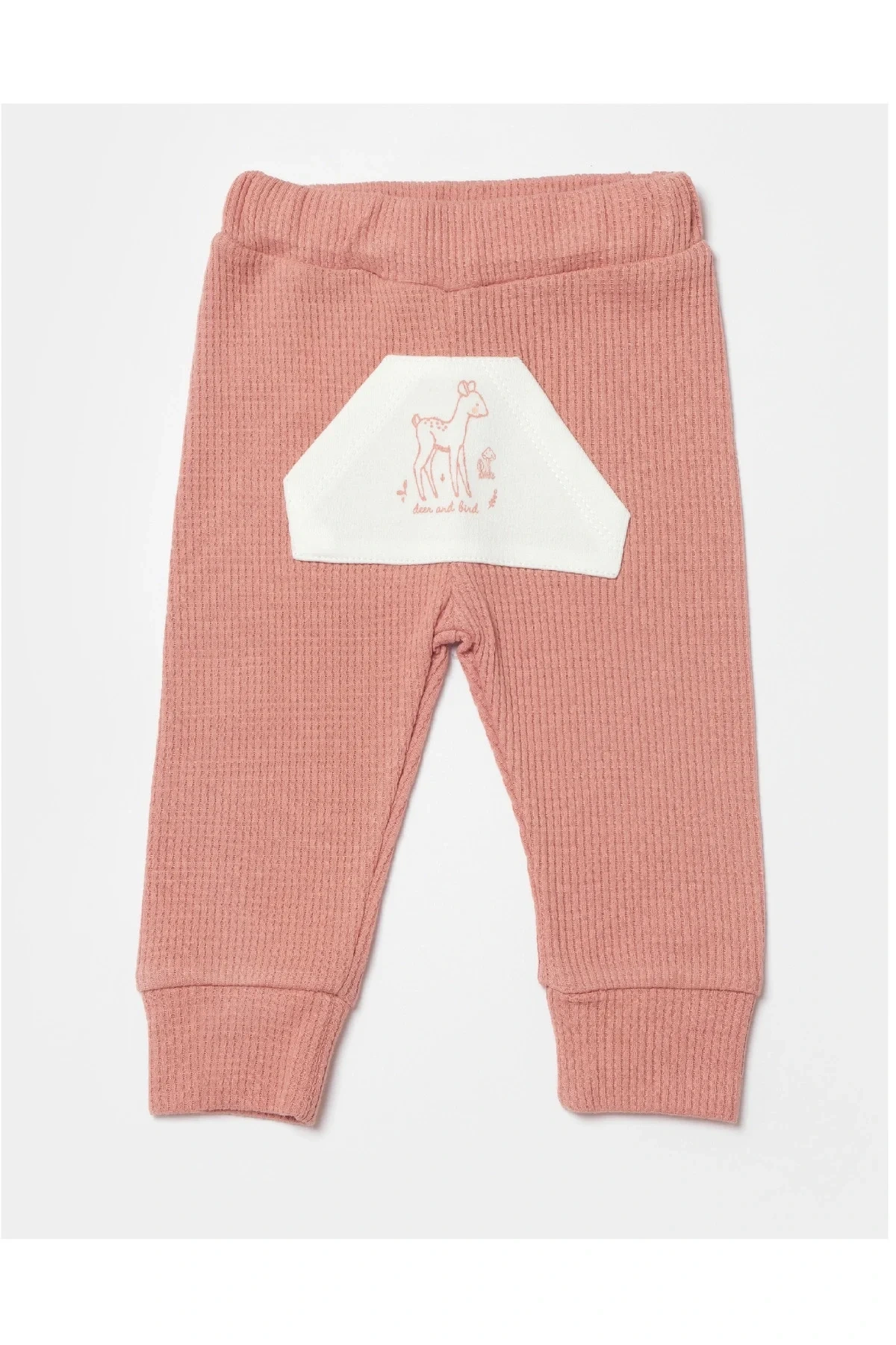 Waffle Deer And Bird Pantolon