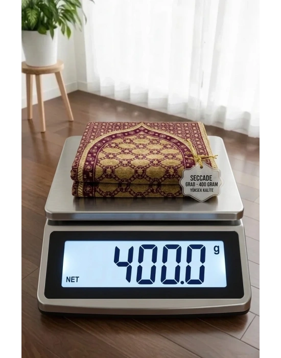 5 Adet Kadife Seccade Eflatun (70cmx110cm 400gr) Hac Ve Umre Hediyesi