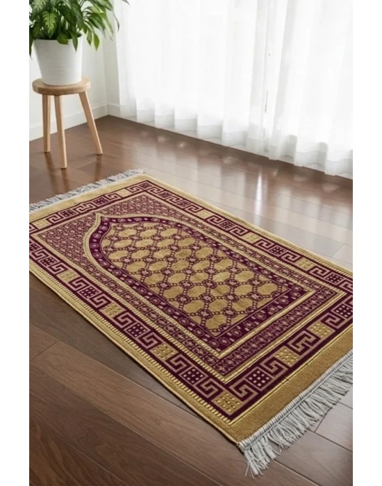 5 Adet Kadife Seccade Eflatun (70cmx110cm 400gr) Hac Ve Umre Hediyesi