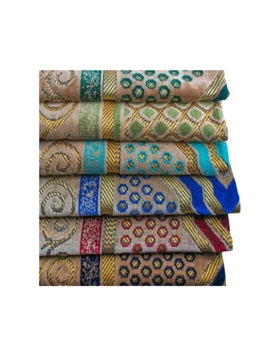 10 Adet Kadife Şipinger Seccade Hac Ve Umre Hediyesi (Karışık Renk ve Desen)