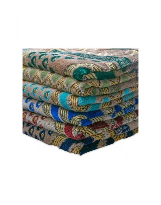 10 Adet Kadife Şipinger Seccade Hac Ve Umre Hediyesi (Karışık Renk ve Desen)