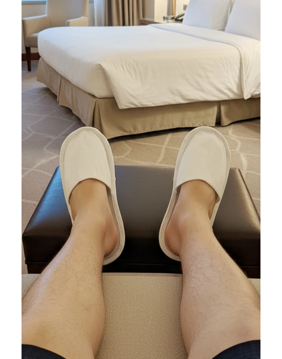 100 Çift Otel Terlik, Overlok Terlik, Tek Kullanımlık Otel Terliği