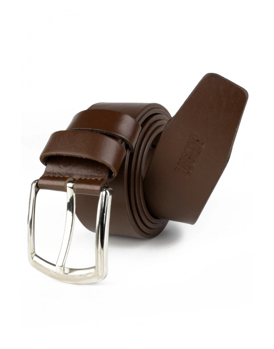 2 Adet Erkek Siyah-Kahverengi 4,5 cm Kot Uyumlu Hakiki Deri Erkek Kemer