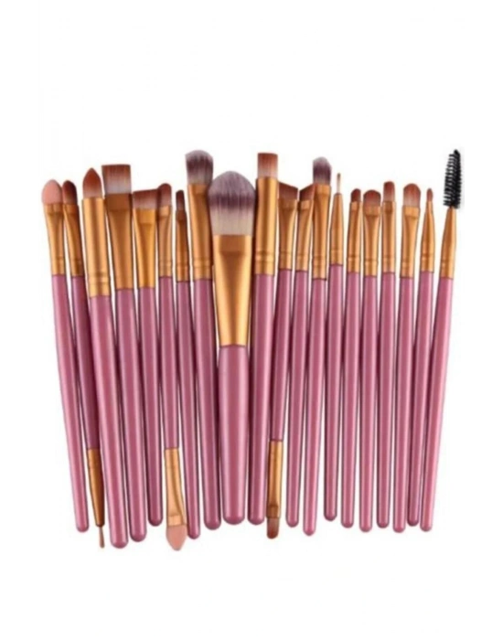 20li Makyaj Fırça Seti Pembe