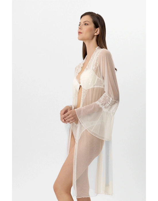 4887 Milan Push Up Dantelli Sütyen Takımı Sabahlık Set