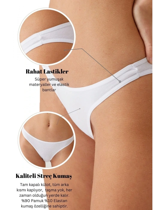 5li Paket 2955 Pamuklu Basic Brief Normal Bel