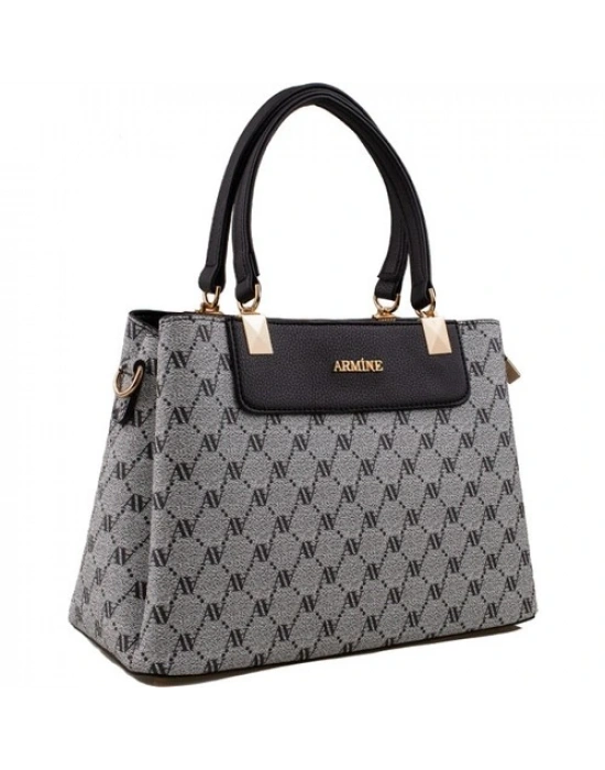 Kadın Omuz Çanta Klasik 206 Gri Noktalı