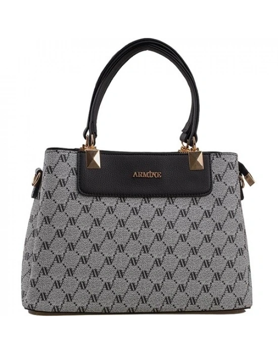 Kadın Omuz Çanta Klasik 206 Gri Noktalı