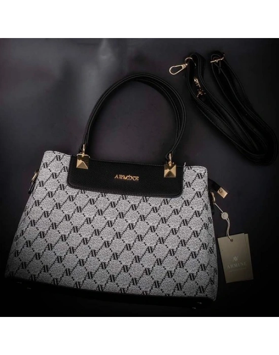 Kadın Omuz Çanta Klasik 206 Gri Noktalı