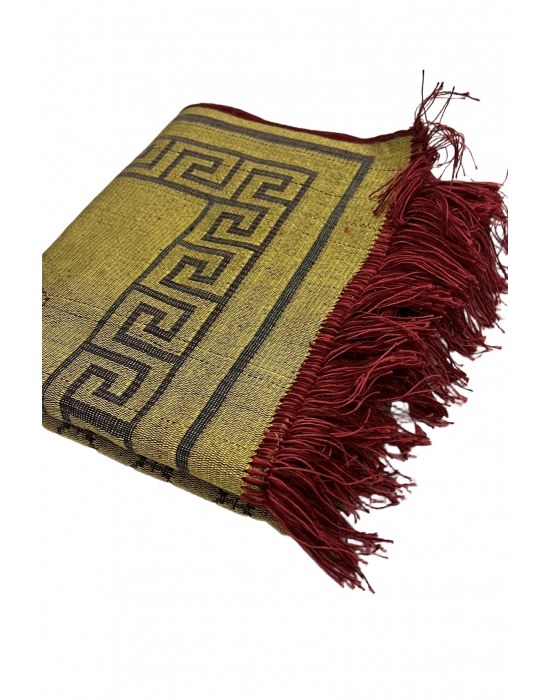 Kadife Püsküllü Seccade Bordo