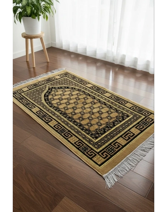 Kadife Püsküllü Seccade Lacivert