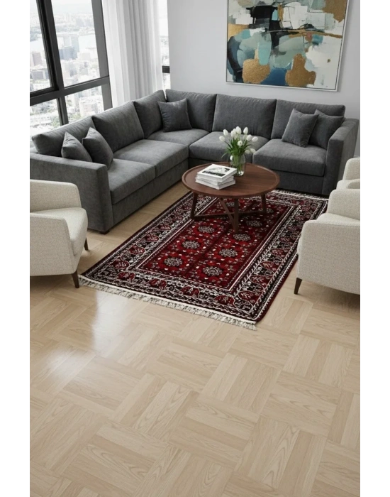 Kaymaz Taban Şönil Afgan Deseni Salon Halısı 140x240 cm