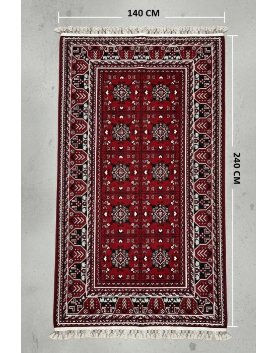 Kaymaz Taban Şönil Afgan Deseni Salon Halısı 140x240 cm