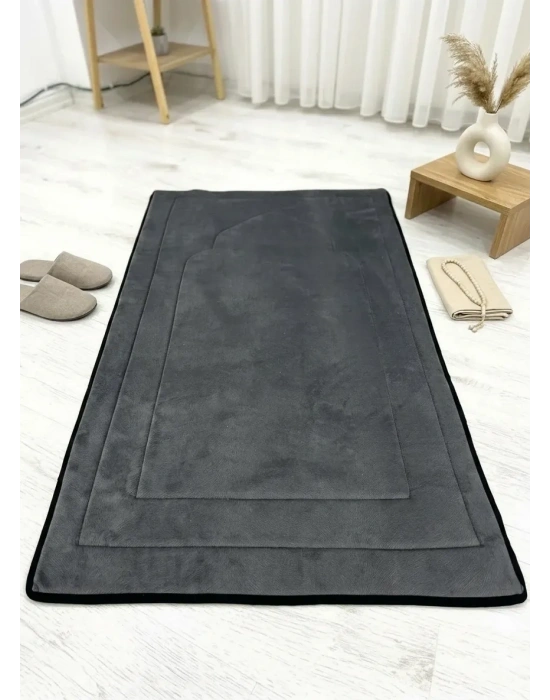 Lüks Tay Tüyü Seccade - 8 mm Kalın Süngerli Ortopedik 70x120 cm Taşıma Çantalı