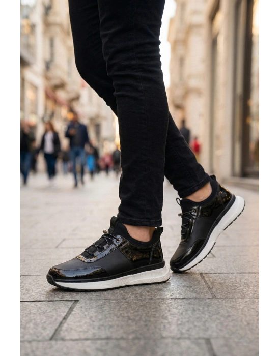 Hakiki Deri Ayakkabı Termo Hafif Taban İçi Dışı Deri Mat Siyah