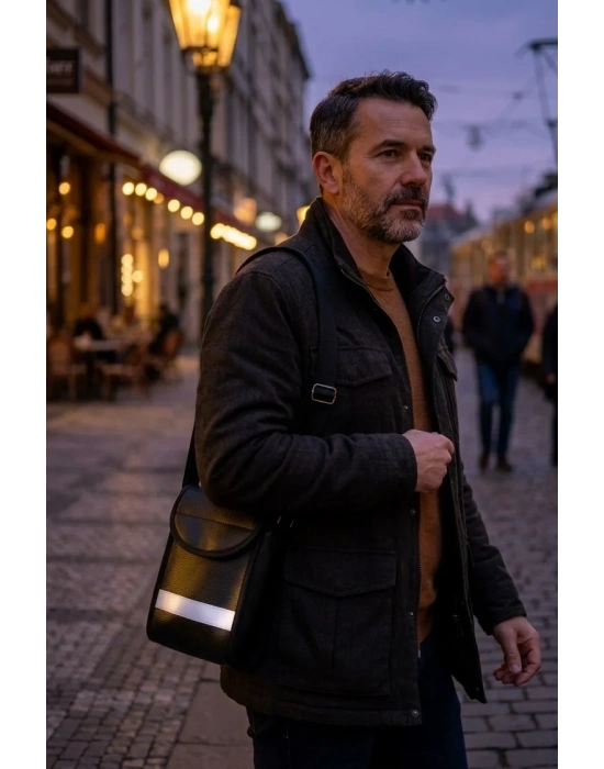 Suni Deri Pos Cihazı Çantası Su Geçirmez