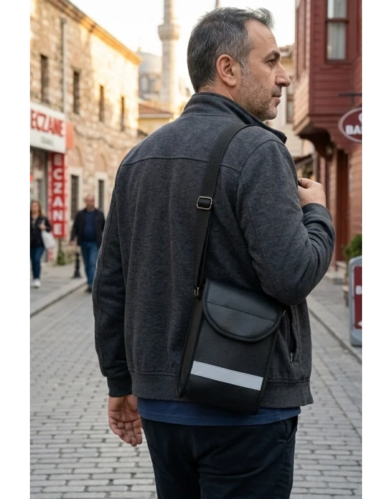 Suni Deri Pos Cihazı Çantası Su Geçirmez