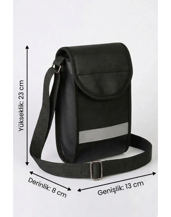 Suni Deri 3 Adet Pos Cihazı Çantası Su Geçirmez