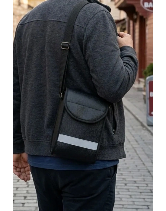 Suni Deri 3 Adet Pos Cihazı Çantası Su Geçirmez