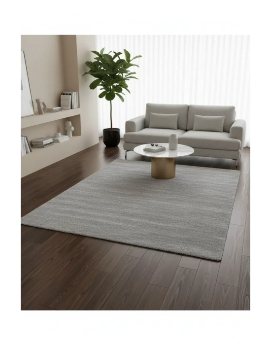 Yolluk Açık Gri Gri Kaymaz Taban Peluş