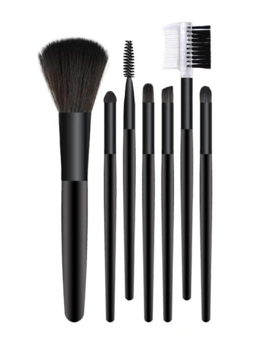 7li Makyaj Fırça Seti Siyah