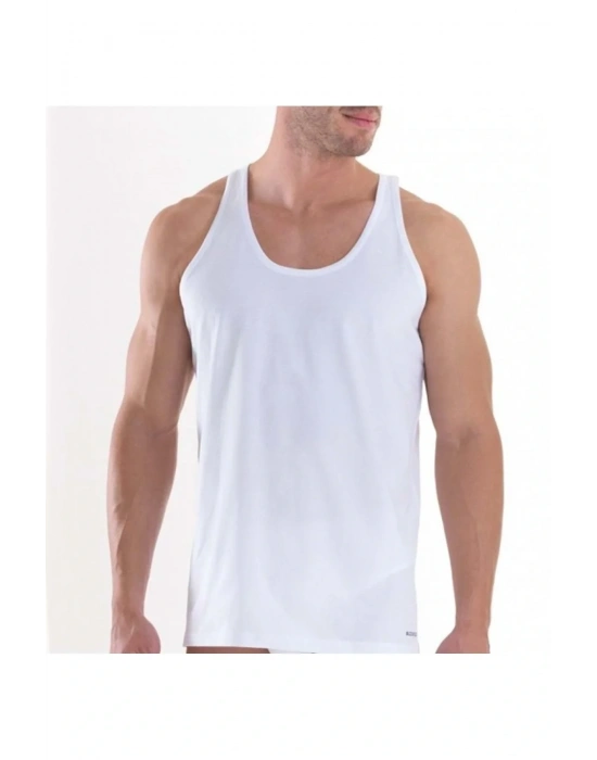 9226 Erkek Atlet Loose Fit - Beyaz - S