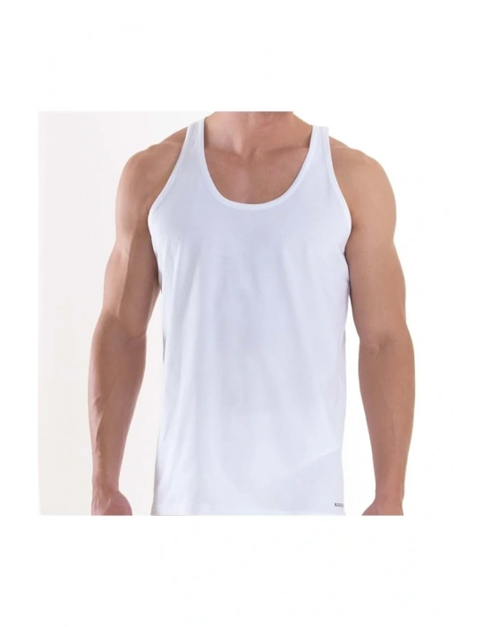 9226 Erkek Atlet Loose Fit - Beyaz - S