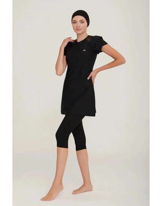 Adesea Kadın Kısa Kollu Taytlı Tesettür Mayo